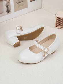 1双可爱2025新款儿童高跟鞋，时尚公主鞋，适合舞会