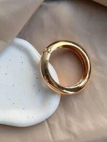 1 Piece Asymmetrical Geometric Bracelets With Gold And Silver Spring Clasp In Minimalist Style - IPL256096-1 - 查看 6