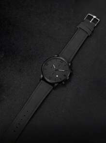 Herren Uhr mit Datumsanzeige, stilvolles rundes Zifferblatt, Quarzuhr mit Kunstlederarmband, geeignet für Party, Urlaub, Geburtstag oder als Geschenk für Bruder, perfektes Geschenk für Vater am Vatertag (ohne Verpackung)