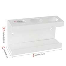 Electric Toothbrush Holder For Bathroom Wall Self Adhesive Toothbrush Storage Rack With Diatomite Dish Compatible With Philips 4100 5100 6100 6500 7500 9300 White - as pic - View 3