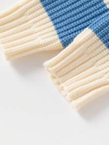 Boys' Sweater, Minimalist Style Knitted Pullover For Toddler & Little Kids, Autumn/Winter