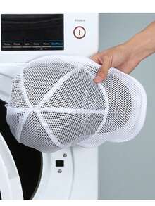 1/2件洗衣机帽清洗笼 带网袋的帽子清洗器 棒球帽清洗帽/清洗保护笼 适用于清洗各种帽子 - 彩色 - 查看 4