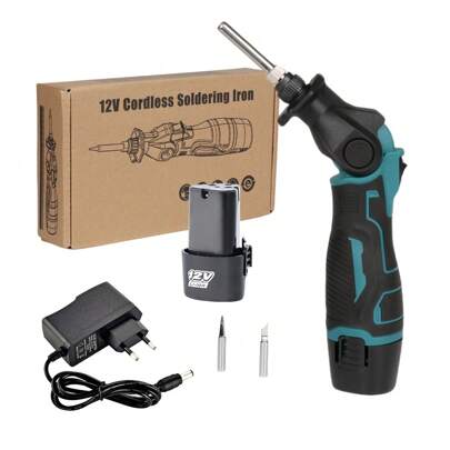 12V Cordless Soldering Iron Portable Household Small Constant Temperature Soldering Gun Rechargeable Electric Repair Tool