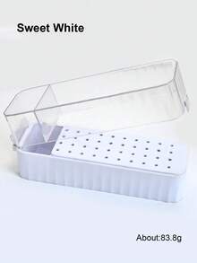 40孔镜面美甲钻头收纳盒，新款多色美甲钻头整理盒，带透明盖，桌面美甲钻头展示收纳盒 - 彩色 - 查看 12