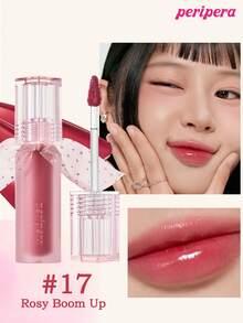 Peripera Son bóng K-Beauty Water Bare Tint, Son bóng dạng nước như gương, Son bóng dạng thủy tinh, Làm đầy môi, Dưỡng ẩm tự nhiên, Nhẹ, Tăng cường độ bóng lâu trôi, Thoải mái, Không dính, Có thể đắp mặt nạ, Không có màng trắng, K-Beauty, Trang điểm Hàn Quốc - #17 Rosy Boom Up - Xem 10