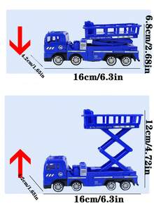 Modelo de vehículo de ingeniería de juguete para niños, juguetes de camión de ingeniería con fricción, coche de transporte plegable transformable, camión y juego de construcción interior, juguetes de vehículos de construcción, juguetes para niños pequeños, juguetes para edades de 2 a 4 años, juguetes para exteriores para niños, juguete de minicargadora, camiones Tonka para niños, juguetes de playa, juguetes para niños, coches de juguete, juguete de jardín, camión monstruo, regalo de cumpleaños para niños - Multicolor - Ver 6