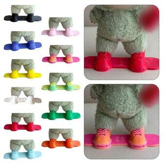 For Labubu Shoes Suitable For 17cm Dolls Shoes Snowboard Toys Casual Sandal Dolls Accessories For Labubu Outfit