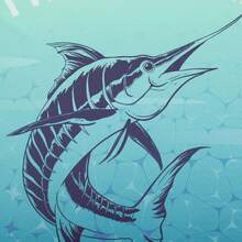 TELEYI 男士3D数码印花长袖防晒衫，速干透气100%涤纶针织面料，V领运动上衣，适合钓鱼、徒步、跑步、健身等运动，常规版型户外运动T恤，几何图案，秋季休闲跑步骑行沙滩装，常规版型T恤，透气面料，春季穿着。 - 彩色 - 查看 5