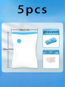 13/1 件真空密封压缩袋、真空储物袋、真空拉链袋、节省空间的行李袋、旅行压缩袋、可折叠衣物整理袋、衣柜储物袋，用于存放衣物、床上用品、冬装 - 节省 75% 空间、防潮防虫、返校季