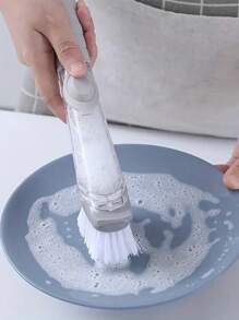 3件套水槽灶台清洁刷，带皂液器，清洁刷，水槽刷，多功能清洁刷，手动清洁刷，洗碗刷，厨房清洁必备，懒人洗碗刷，皂液器清洁刷 - 多款 - 查看 3