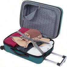 Teal Hardside Expandable Spinner Luggage Set 3 Piece Travel Suitcases For Airplane Trips Lightweight Durable Aluminum Alloy Exterior With Smooth Rolling Wheels