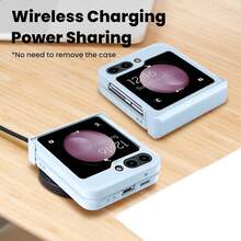 keshengtai 1 件糖果色铰链全覆盖手机壳适用于三星 Galaxy Z Flip7 7FE 6 5 4 3 5G 防水防震防摔防刮 - 淺藍色 - 查看 4