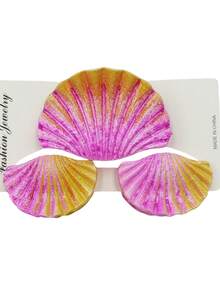 3er-/9er-/18 Stücke Muschelförmige Haarspangen aus ABS-Kunststoff, lässige Haarspangen, ideal für Strand, Reisen, Partys, Urlaub, Schulanfang, Winter-Haarclips (Neuheiten 2025), süße Haarspangen, Haaraccessoires