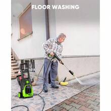 POXURIO Electric Pressure Washer, 4000PSI 2.8GPM Power Washer, 3 - In - 1 Self - Priming High Pressure Washer, For Cars, Patio, Deck - Blue - View 6