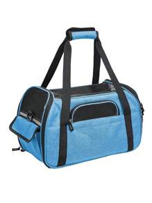 便携式猫笼 - 适用于中型猫和体重不超过 15 磅的小型犬的软边猫笼、宠物包、航空认可的旅行犬笼、手持式宠物笼、宠物背包 - 彩色 - 查看 8