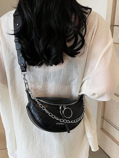 Fashionable New Solid Color Minimalist Women Chest Bag, Matte Finish, & Versatile Accessory For Autumn/Winter