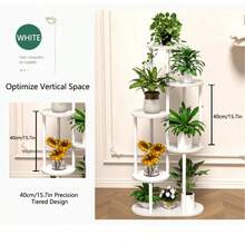 1 件多层简约花架，适用于多肉植物、绿萝、客厅、阳台、节省空间的室内植物和展示架 - 彩色 - 查看 9