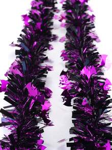 1pc Halloween Decoration Colorful Streamer, 2m Density Ribbon, Halloween Party Decor Pumpkin Ribbon, Bat Ghost Tinsel, Holiday Atmosphere Background - Multicolor - View 9