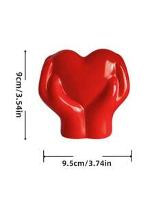 1 Stück Herz-förmiges Kunstharz Dekoration fürs Zuhause, Geschenk für Hochzeit, Muttertag, Abschluss, Bücherregal, Café Schreibtisch - romantisches kreatives Geschenk