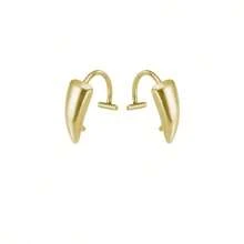2pcs Halloween Zombie Teeth Vampire Teeth Costume Props Lip Ring Exaggerated Gothic Style Stainless Steel Fake Lip Piercing Stud Ring With Sharp Teeth Design Body Jewelry - Multicolor - View 8
