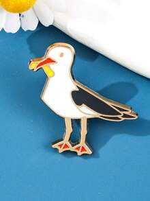 1pc Cartoon Raven Animal Dark Series Brooch, Creative Vivid Metal Alloy Pin Badge, Clothing Bag Decor Accessories Backpack For School Office Accessories Shirts Jacket Jewelry Christmas Halloween Clothes Pin Funny Cute Teacher Gifts Gifts For Mother, Father, Graduation, And Teacher - Black - View 18