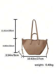 New Stylish Casual Versatile Large Capacity Tote Handbag With Shoulder Strap