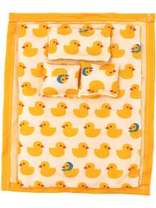 17厘米第一代/第二代毛绒挂件娃娃，包含1张床+1个杯子+3个枕头，适用于拉布布娃娃衣服 - 彩色 - 查看 10