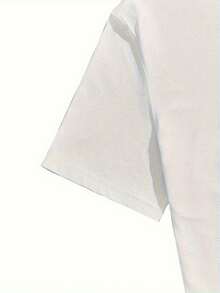 Black Graphic Tee For Men - Casual Athletic Style, Short-Sleeved Crewneck, Distressed Red Printing, 100% Cotton, Ideal For Summer Outdoor And Casual Use - trắng - Xem 3