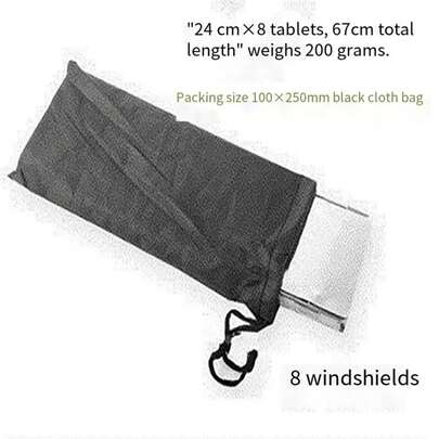 Protector de viento para estufa al aire libre, estufa de gas plegable, protector de viento portátil para camping, picnic, quemador de cocina, pantalla a prueba de viento