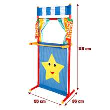 Color Baby Set teatro marionetas Los tres cerditos con 4 títeres de 25 cm, marionetas con los personajes del cuento clásico, materiales suaves y seguros, para representar historias, jugar en grupo o en familia ✅ Entrega 24/48h a España (península) - Negro - Ver 4
