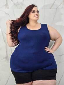 Kit 3 Regatões Básicos Plus Size Femininos | G1 ao G5 | Malha Leve | Cores Lisas para o Dia a Dia - Multicolorido - Visão 7