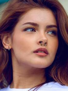 Milacolato 30Pcs Septum Pincher Tapers 16G 14G 12G 10G 8G 6G Horseshoe Septum Rings Acrylic Stainless Steel C Shape Septum Piercing Jewelry Nose Ear Cartilage Septum Stretching Kit For Women Men