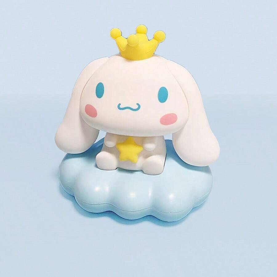 Miniso Đồ trang trí hình đám mây Cinnamoroll của Sanrio, chất liệu mềm mại, đèn LED tích hợp, thiết kế dạng bóp, lý tưởng để giảm căng thẳng, trang trí phòng ngủ và làm quà tặng (1 chiếc) - trắng - Xem 1