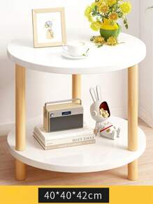 1pc Narrow Side Bedside Cabinet, Multipurpose Slim Side Table, Modern Minimalist Design