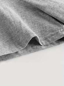 Grayi Graphic Tee For Men - Casual Athletic Style, Short-Sleeved Crewneck, Distressed Red Printing, 100% Cotton, Ideal For Summer Outdoor And Casual Use - 淺灰色 - 查看 3