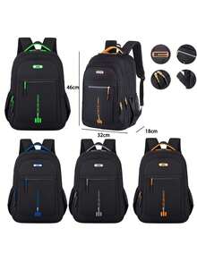 Mochila De Notebook Masculino e Feminino Impermeável Resistente Reforçada Modelo Novo 2024 - Verde - Visão 3