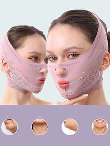 1 件女士面部绷带面膜，适合日常、居家、办公室或健身房佩戴 - 彩色 - 查看 5