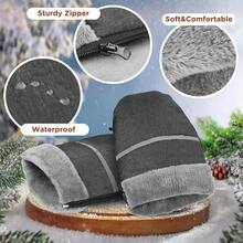 Baby Stroller Warm Gloves, Outdoor Stroller Anti-Freeze Anti-Cold Anti-Wind Cover, Winter Umbrella Stroller Waterproof Warm Handguards