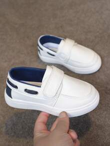 Children's New Fashionable Casual Shoes With British Style, Soft Rubber Soles, Comfortable And Breathable, Suitable For Daily Activities, Playing, Walking, Traveling, Outdoor, Cycling - White - View 5