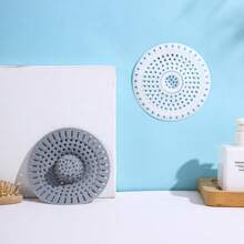 1pc Silicone Drain Plug, Stainless Steel Drain Gasket, Floor Drain Filter, Suitable For Bathroom, Kitchen, Bathtub, Sink, Prevents Hair And Debris Clogging, Drain Cover, Sink Strainer