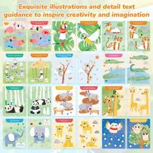beartale 适合女孩和男孩的 7 色手指画书、适合儿童的动物园主题手指画艺术套装、手指画手绘、适合幼儿的农场动物和生活学习、早期教育忙碌书、感官和匹配活动书、儿童 DIY 创意、儿童 DIY 玩具、儿童 DIY 礼物、儿童 DIY 项目、学校、学生、夏季、返校礼物 - 彩色 - 查看 8