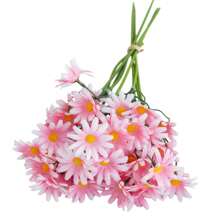 Artificial Plastic Flower Bouquet Eternal Realistic Faux Daisy Flowers With Long Stems For Home Kitchen Party Vase Decor