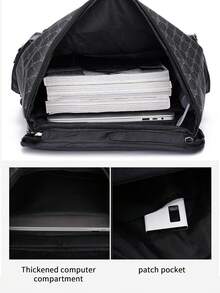 男士背包，复古花卉休闲旅行包，PU皮革翻盖背包，防刮耐用，轻便易携，适合旅行、露营、徒步、上学、大学、青年使用，情人节和返校礼物 - 黑色 - 查看 9