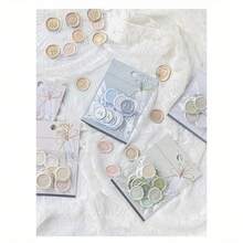 Wax Seal Stickers – 18-Piece Set With 6 Styles, Transparent Dried Flower Stamp Stickers, Self-Adhesive Envelope Seals For Wedding Invitations - Kẹo xanh - Xem 6
