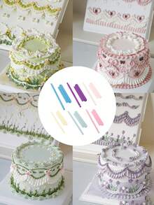 1pc Flip Cake Arc Ruler Decorative Marking Divider,Cake Arch Guide Tool,Aid Diy Cake Framing Tool,Round Lace Baking Measuring Pastry,Decorating Graduated Scale,Cake Piping Assistant, Arc-Shaped DIY Baking Tool For Home Use,Versatile Cake Decorating Tool,Baking Tools,Cake Accessories,With A Scale For Cream Decoration Skirt Edge Marker
