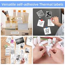13 Rolls Thermal Printing Paper, Includes 5 Rolls Of Self-Adhesive Paper, 3 Rolls Of Colorful Thermal Paper, And 5 Rolls Of Thermal Paper, For Study Notes, Photos, Memos, Compatible With Most Portable Mini Printers - Multicolor - View 10