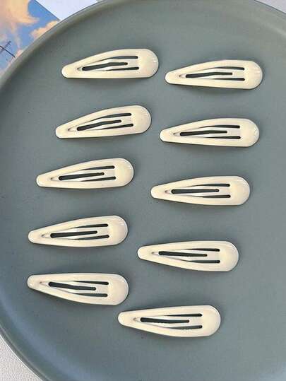 12pcs Water Drop Shaped Hair Clips, Suitable For Hairstyling, Daily Use Or Party/Event Styling, Claw Clips, Hair Claws, Hair Slide, Hair Barrettes, Hair Accessories