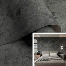 1 Roll Of Concrete Self-Adhesive Wallpaper Cement Industrial Style Vinyl Peel-Off Contact Paper BeDroom Entertainment Area Wall Home Decoration Wall Sticker KitChen Table Cabinet Door Furniture Renovation Sticker Covering Film DIY Easy Installation Wallpaperv15.7x196.8 /118.1/39.3in Wall Paper Wall Stickers Wall Decor Room Decor Wallpaper Stickers Wall Bedroom Decor Kitchen Decor