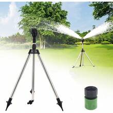 Rotating Tripod Sprinkler 360 Degree Large Area Automatic Double-Sided Coverage, Metal Lawn Irrigation System,  Modern Sprinkler Design For Efficient Watering, Lawn Watering Sprinkle For Garden, Farm - Black - View 5