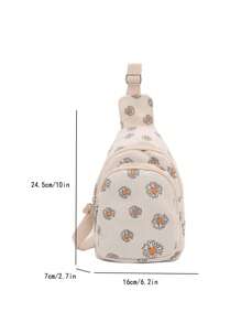 Pochete feminina branca com estampa de morango, bolsa de cintura, porta-moedas, bolsa de lona com vários bolsos, pequena bolsa para celular, linda bolsa de viagem rosa